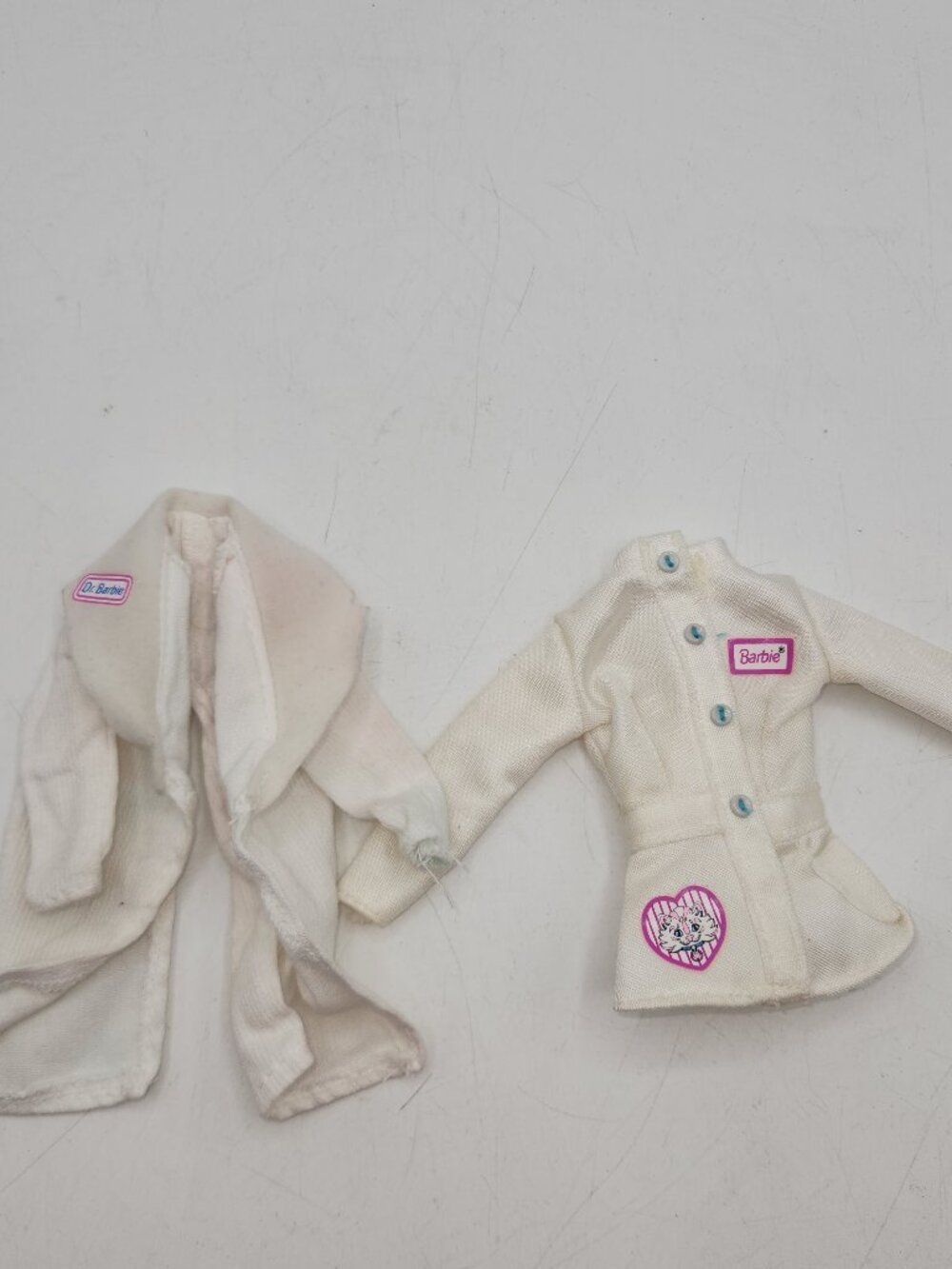 2 Vintage Barbie Doll Doctor Jackets
